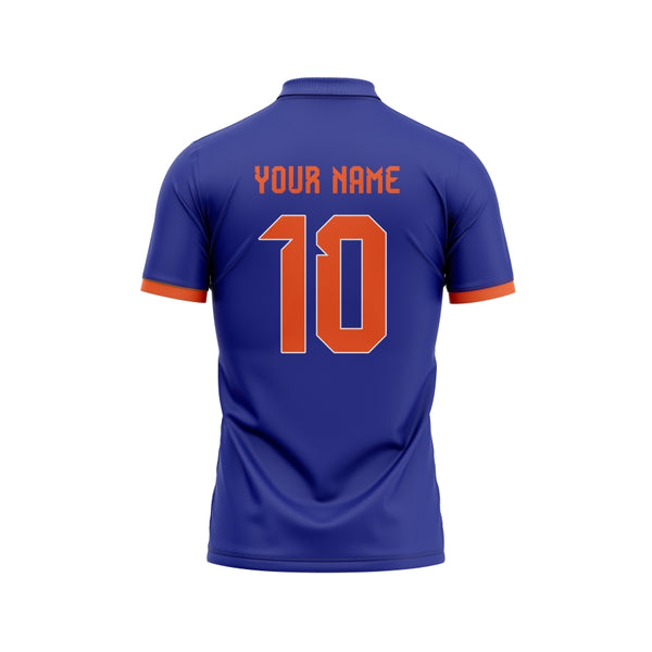 Blue Hex Customized Cricket Team Jersey Design - TheSportStuff
