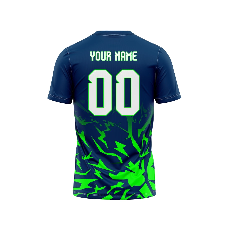 Electric Green Customized Football Team Jersey Design Customized