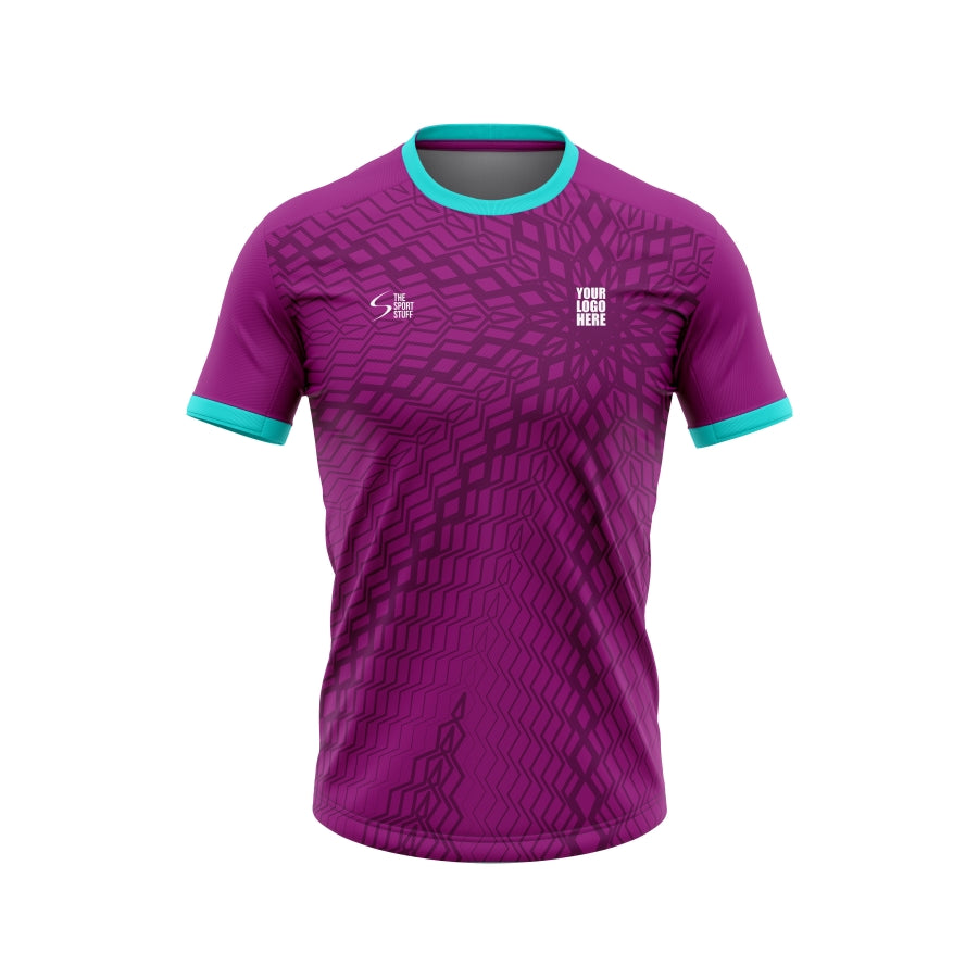 Pink Purple Football Uniforms Grape Web Customized Football