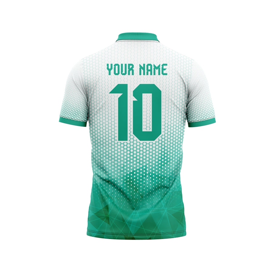 Green Bubbles Customized Cricket Team Jersey Design Customized