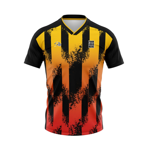 Mikado Yellow Customized Football Team Jersey Design - TheSportStuff