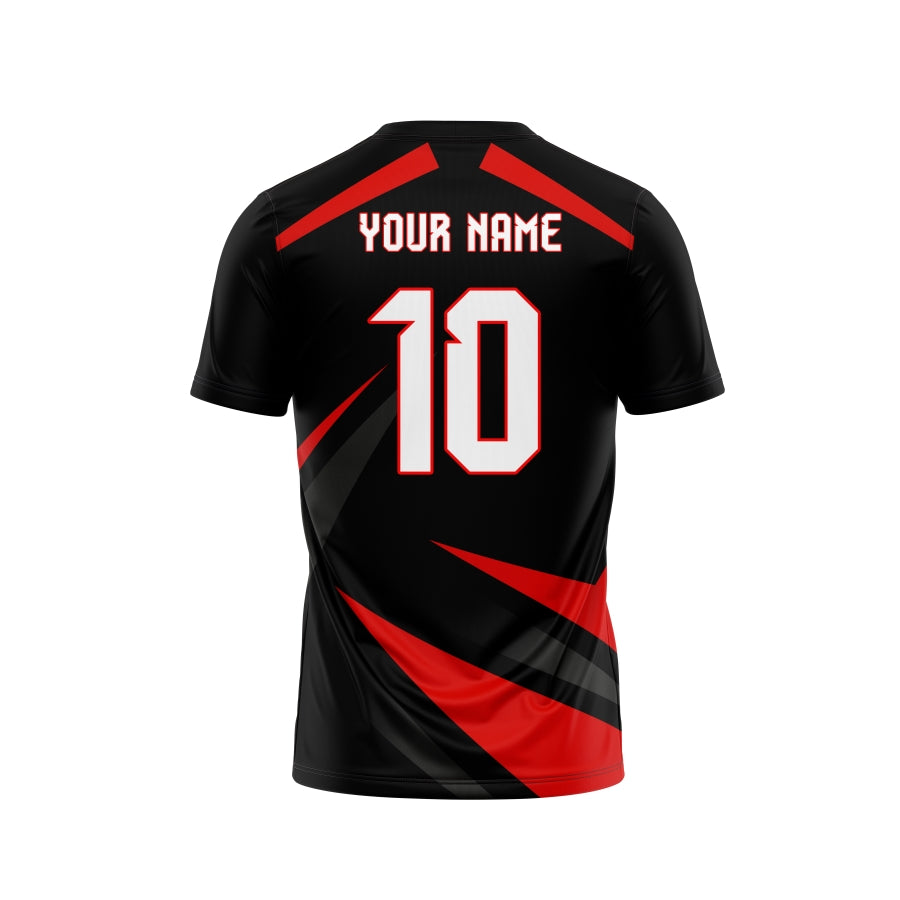 Red Thunder Customized Football Team Jersey Design Customized