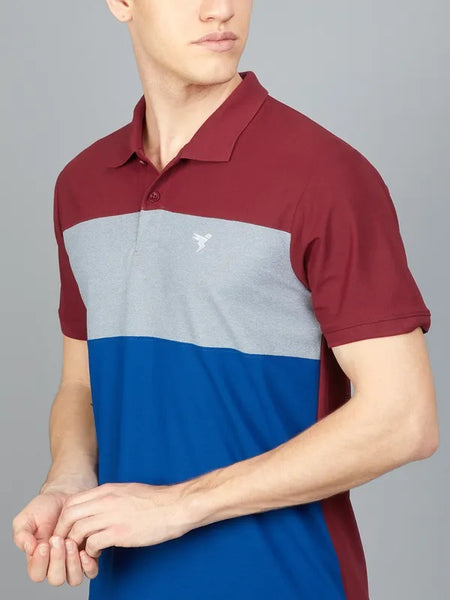 Technosport Berry Red Dri Fit Polo T-Shirt