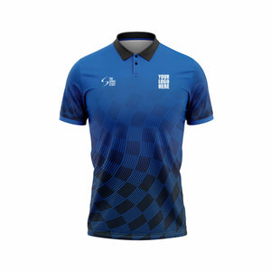 Blue Track Custom Cricket Jersey Design - TheSportStuff