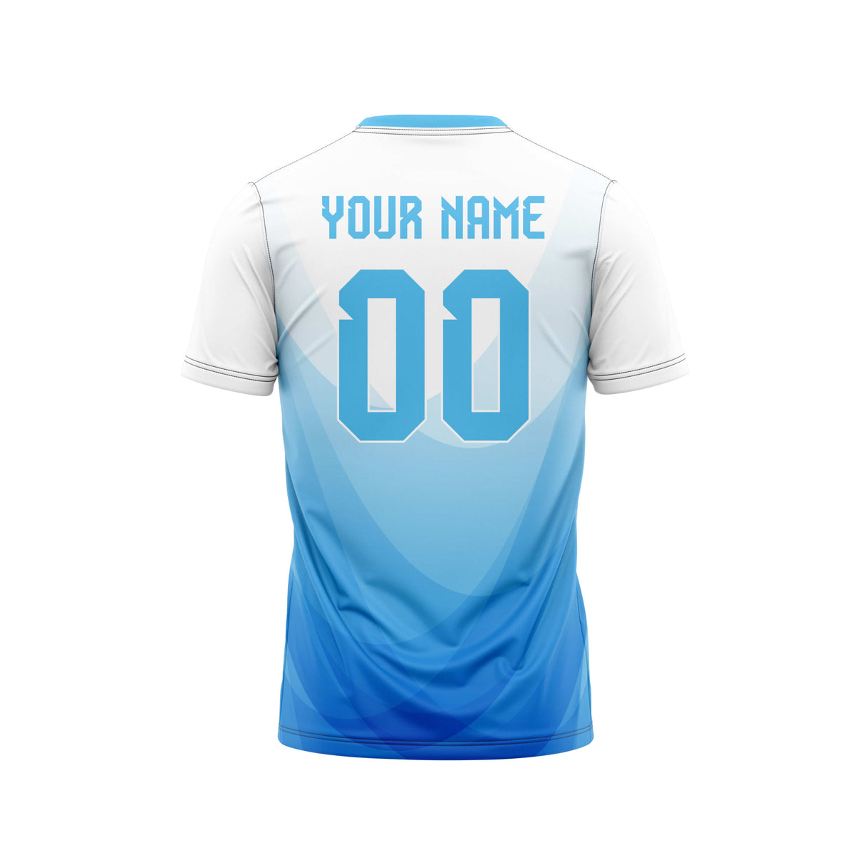 Water Blue Custom Football Team Jersey Customized Football Jerseys