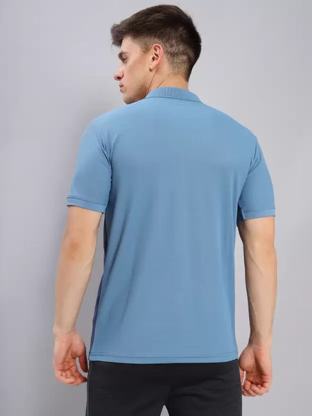 Technosport Capri Blue Dri Fit Polo T-Shirt