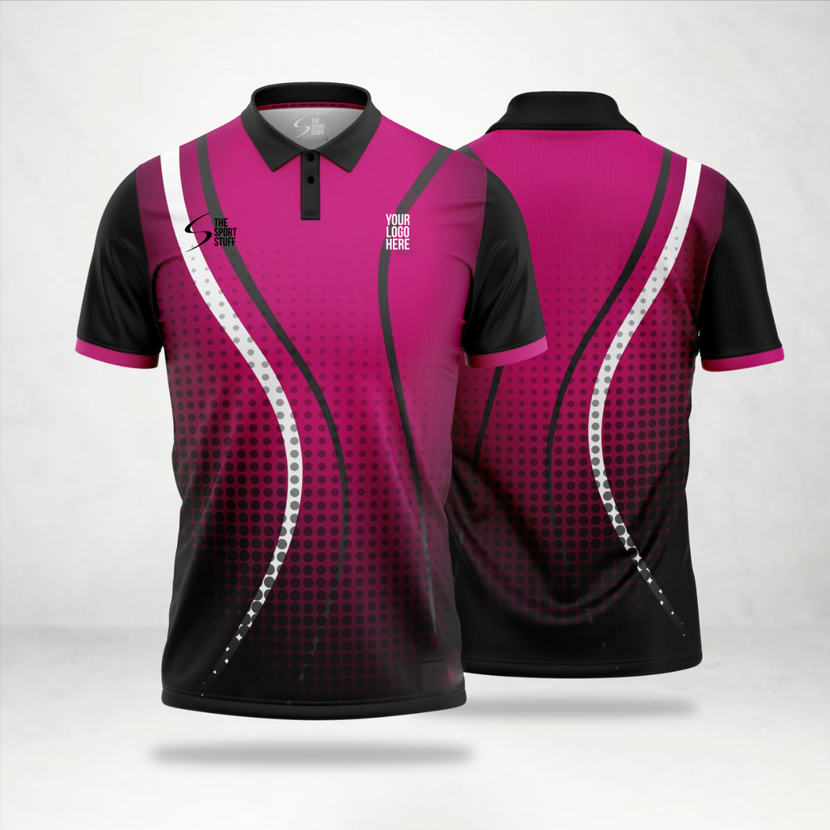 Pink Splash Customized Cricket Team Jersey Design Customized