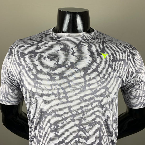 Technosport Silver White Dri Fit T-Shirt - Football Jersey - TheSportStuff
