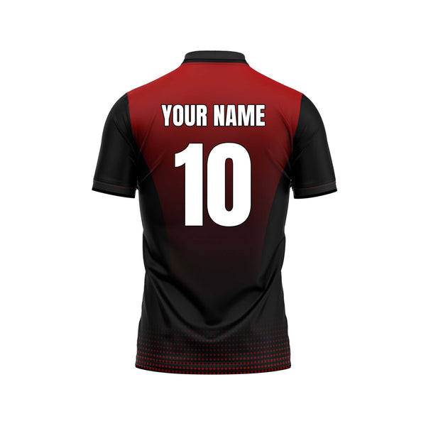 Apex Red Custom Cricket Jersey Back Design - The Sport Stuff