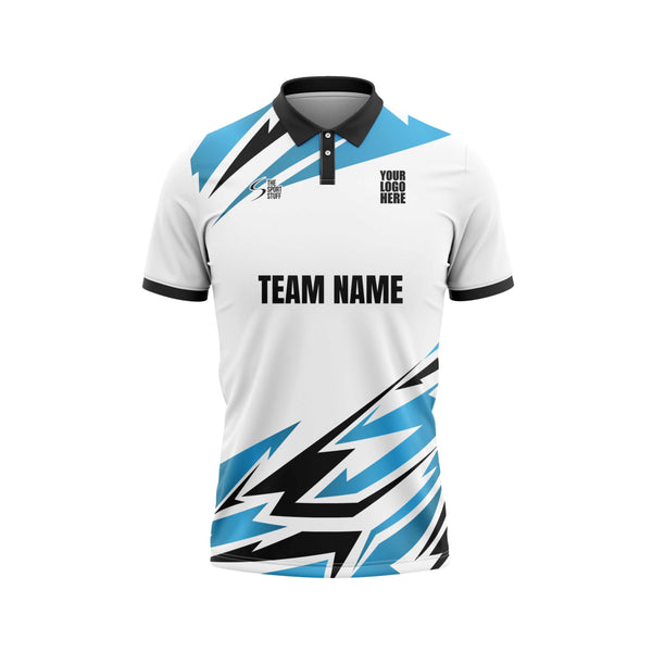 Blue Storm Custom Cricket Jersey Front Design - The Sport Stuff