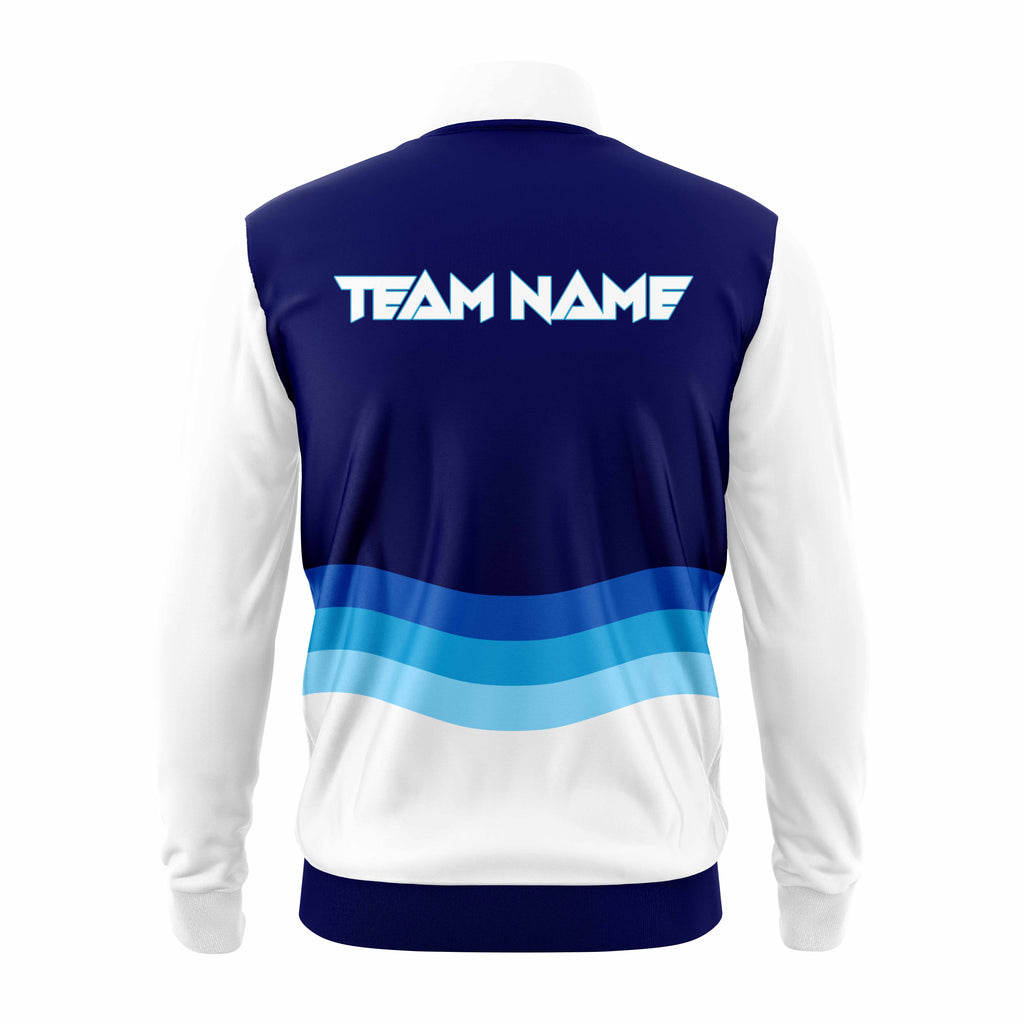 Blue Waves Custom Sports Team Jacket
