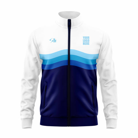 Blue Waves Custom Sports Team Jacket - TheSportStuff