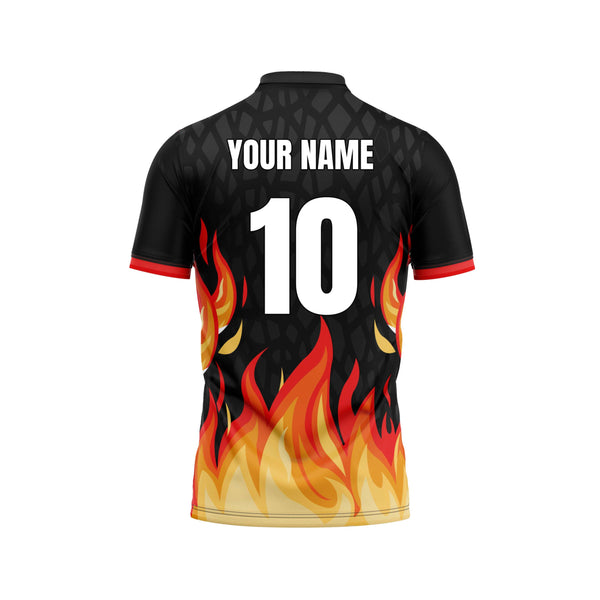Bonfire Custom Cricket Jersey Back Design - The Sport Stuff