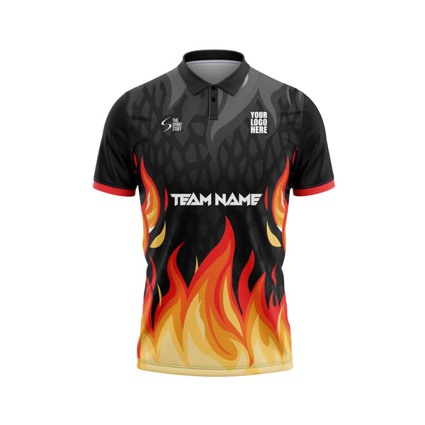 Bonfire Custom Cricket Jersey Front Design - The Sport Stuff