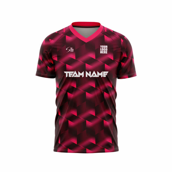 Crimson Prism Football Custom Jersey Front Design - The Sport Stuff