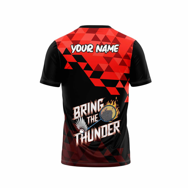 Crimson Serve Badminton Custom Jersey Back - The Sport Stuff
