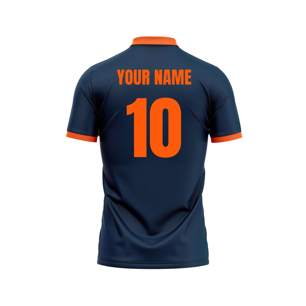 Cross Current Custom Cricket Jersey Back Design - The Sport Stuff