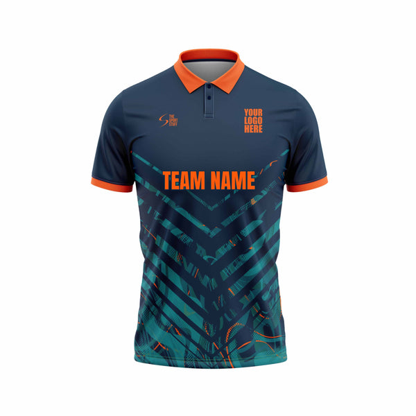 Cross Current Custom Cricket Jersey Front Design - The Sport Stuff