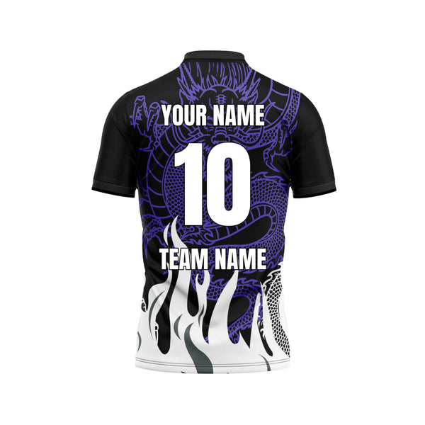 Dragon Force Customized Cricket Jersey Back Design - The Sport Stuff