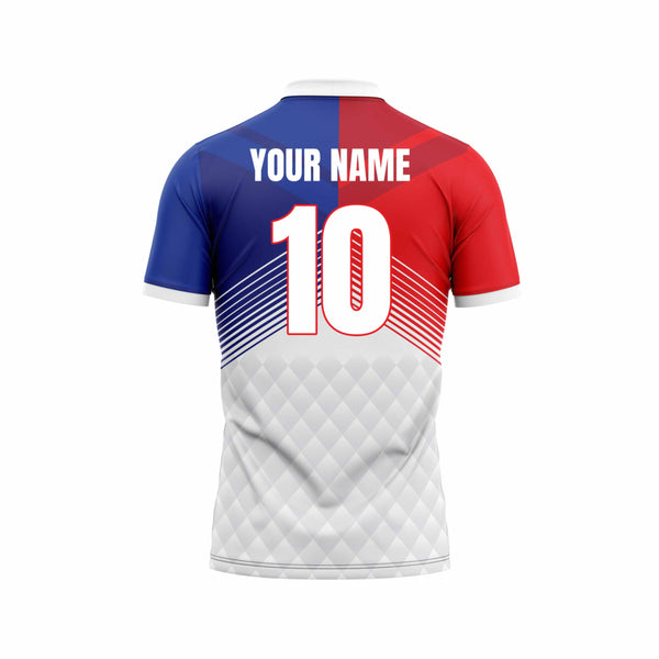 Dual Strike Cricket Custom Jersey Back Design - The Sport Stuff