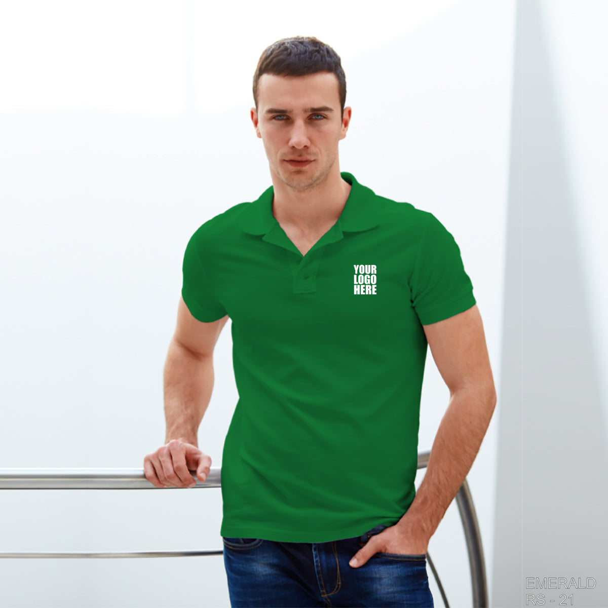 Green Custom Polo TShirt
