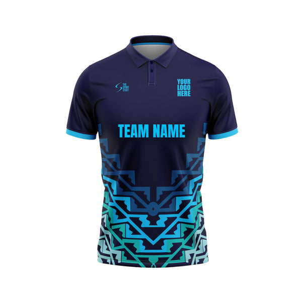 Geoshift Cricket Custom Jersey Front Design - The Sport Stuff