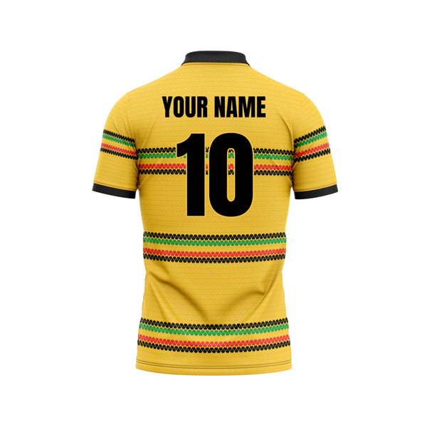 Golden Heritage Custom Cricket Jersey Back Design - The Sport Stuff