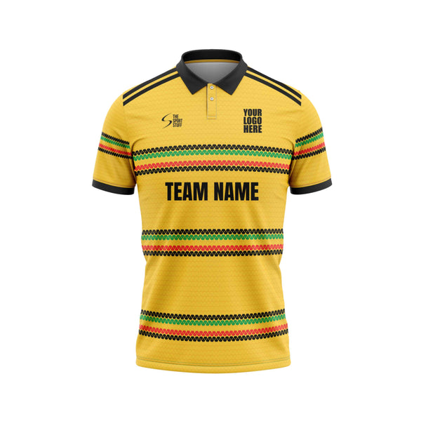 Golden Heritage Custom Cricket Jersey Front Design - The Sport Stuff