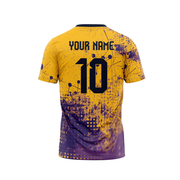 Golden Network Football Custom Jersey Back Design - The Sport Stuff