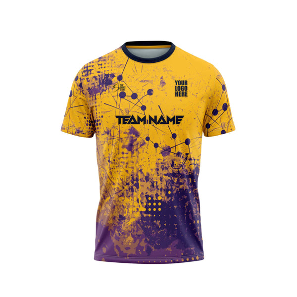Golden Network Football Custom Jersey Front Design - The Sport Stuff