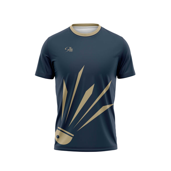 Golden Shuttle Badminton Custom Jersey Front - The Sport Stuff