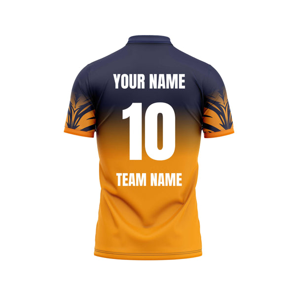 Golden Striker Cricket Custom Jersey Back Design - The Sport Stuff