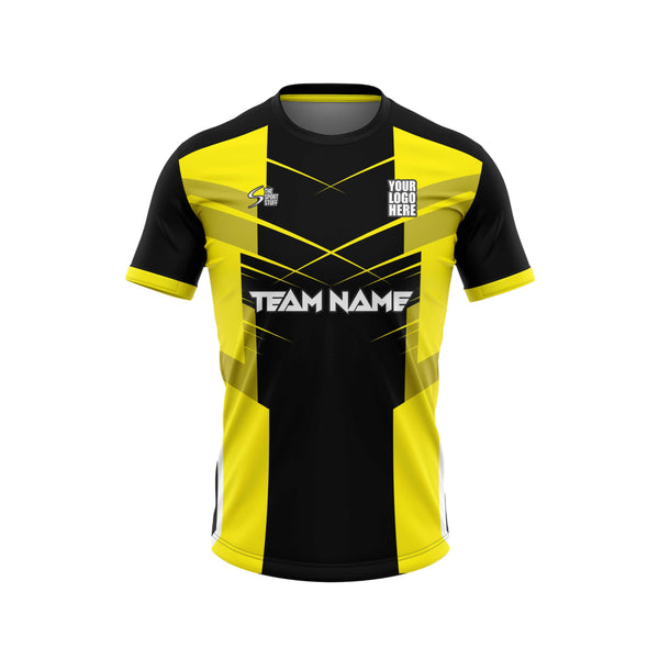 Golden Volt Football Custom Jersey Front Design - The Sport Stuff