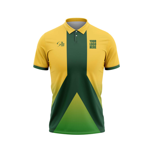 Golden Yper Custom Cricket Jersey Front Design - The Sport Stuff