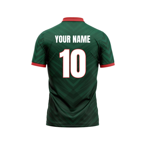 Green Viper Cricket Custom Jersey Back Design - The Sport Stuff