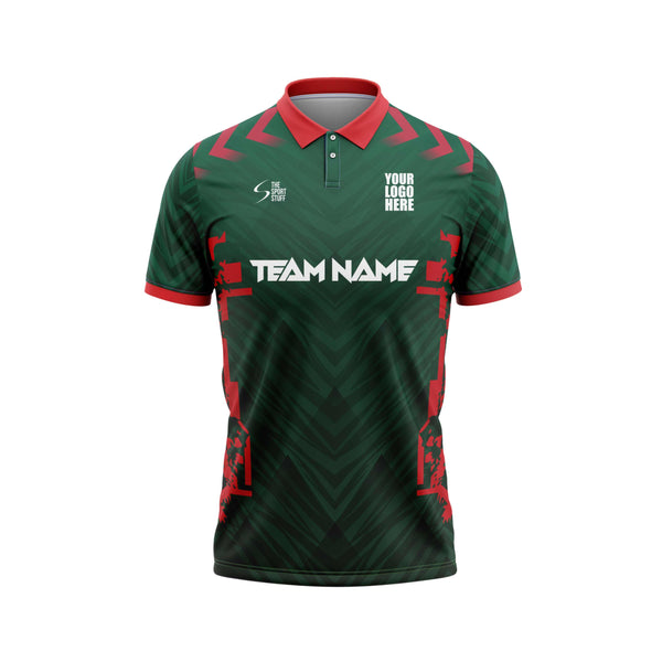Green Viper Cricket Custom Jersey Front Design - The Sport Stuff
