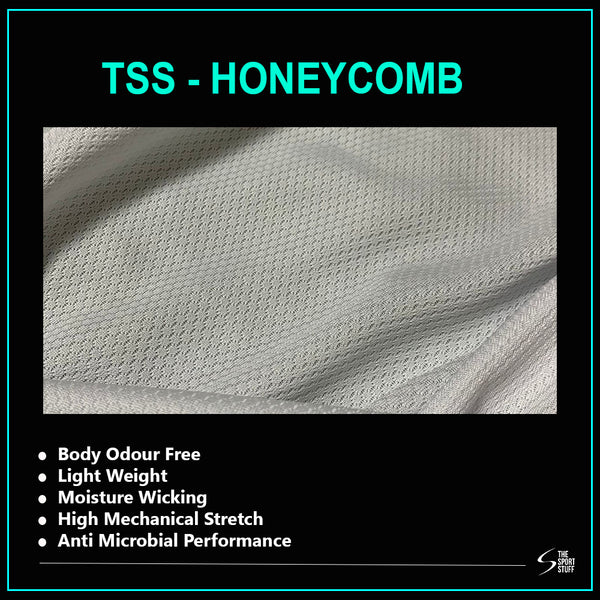 Tri Cyan Design Pattern Customized Cricket Team Jersey