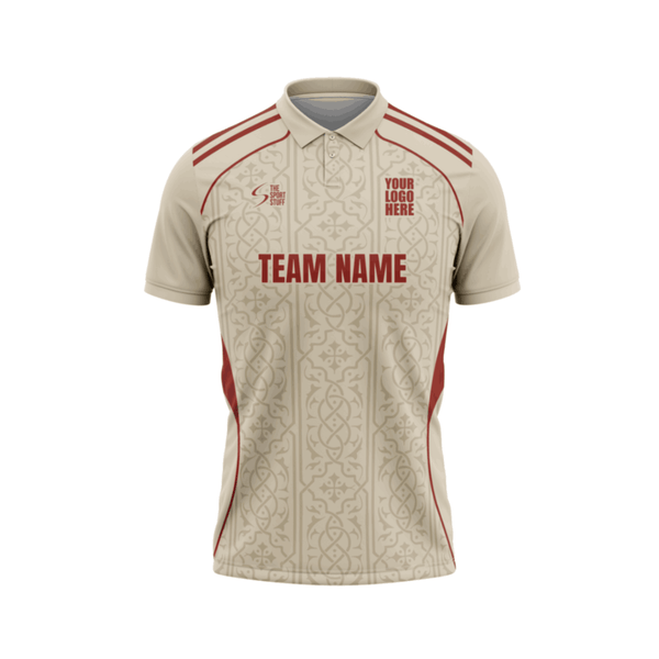 Imperial Sand Customized Cricket Jersey Design Front - The Sport Stuff