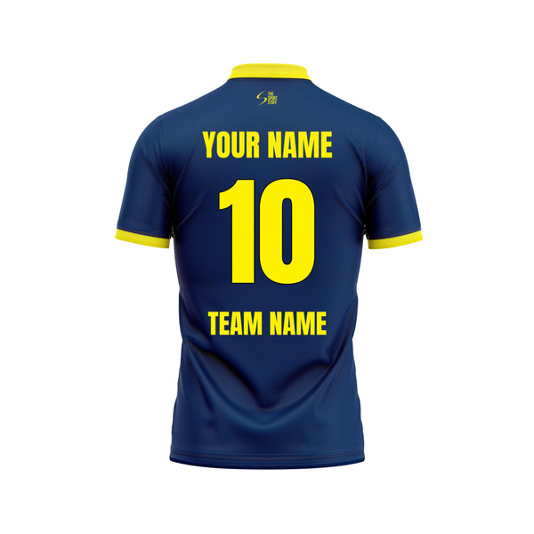 Midnight Momentum Custom Cricket Jersey Back Design - The Sport Stuff