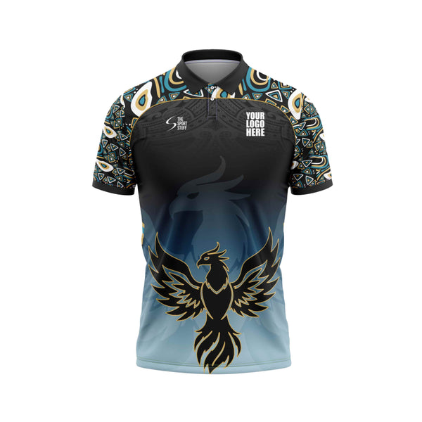 Midnight Phoenix Customized Cricket Jersey Front Design - The Sport Stuff