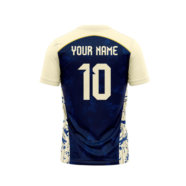 Navy Vanilla Football Custom Jersey Back Design - The Sport Stuff