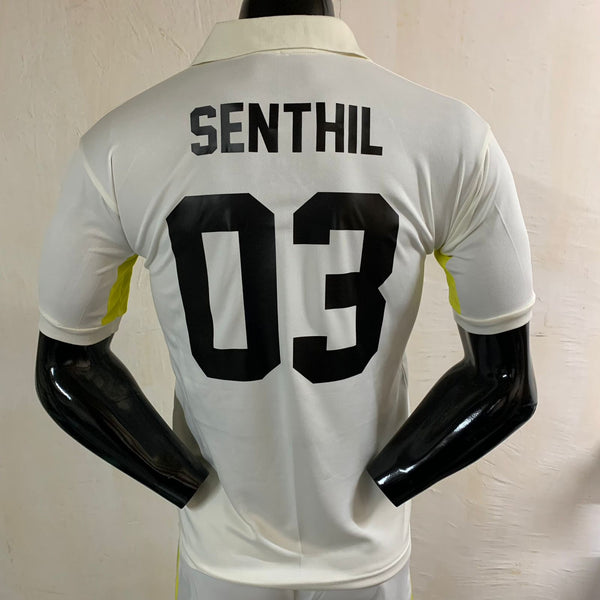 Cricket Off-Whites Customized Team Jersey - TheSportStuff