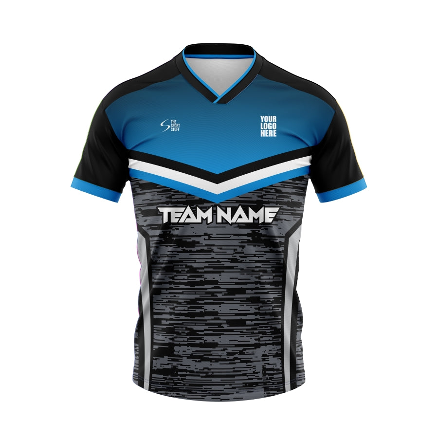 Alpha Blue Customized Football Team Jersey Design - The Sport Stuff
