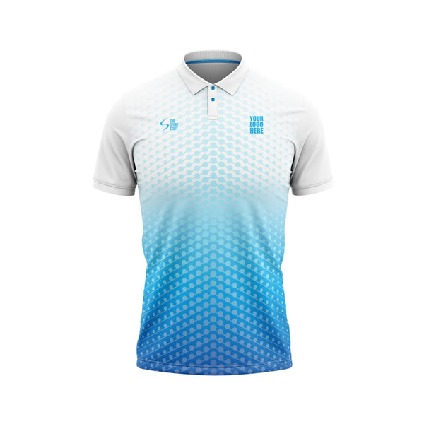 Aqua Bubbles Customized Cricket Team Jersey Design - TheSportStuff