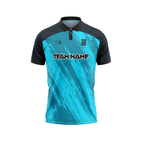 Aqua Splash Customized Cricket Team Jersey Design - The Sport Stuff