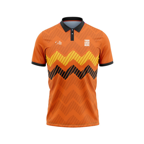 Ascent Orange Custom Cricket Jersey Design - The Sport Stuff