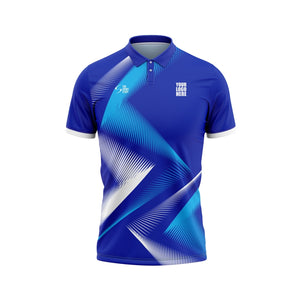 Blue Feather Custom Cricket Jersey Design - The Sport Stuff