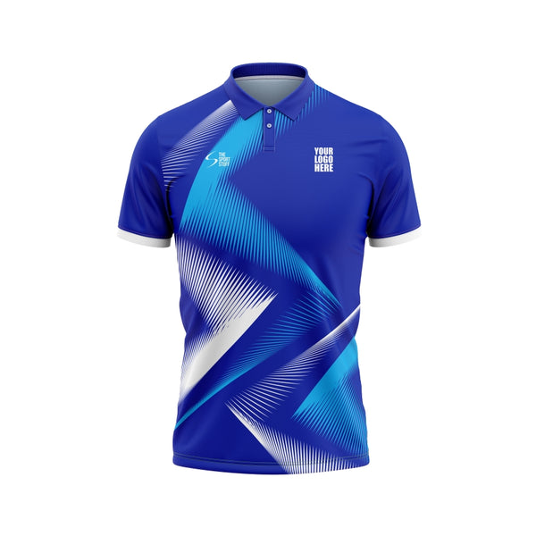 Blue Feather Custom Cricket Jersey Design - The Sport Stuff