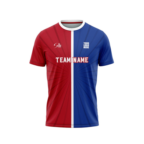 Blue Red Custom Football Jersey - The Sport Stuff