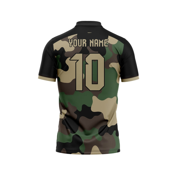 Camouflage Customized Cricket Jersey Design - TheSportStuff
